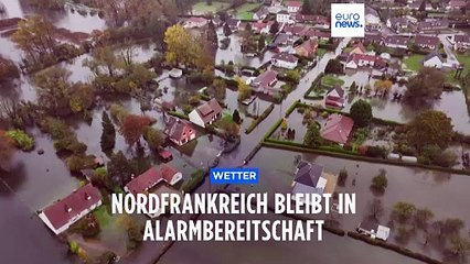 Download Video: Hochwasseralarm in Teilen  Europas: Kritische Lage in Nordfrankreich