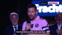 Messi focuses on desire to win for Inter Miami at Ballon d'Or ceremony