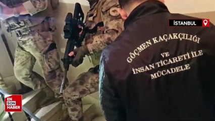 İstanbul'da göçmen kaçakçılarına operasyon