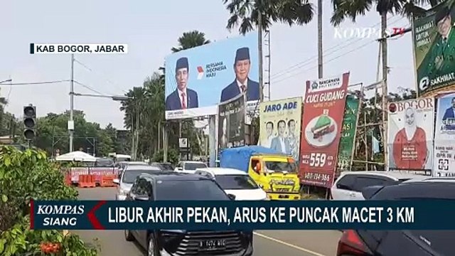 Libur Weekend, Arus Lalu Lintas Menuju Puncak Bogor Macet Hingga 3 Kilometer