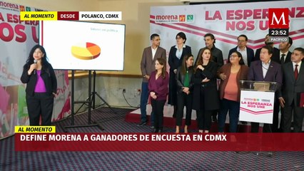 Morena presenta finalistas para candidatos a gubernaturas en CdMx