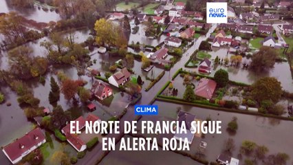 El norte de Francia sigue en alerta roja por las fuertes lluvias