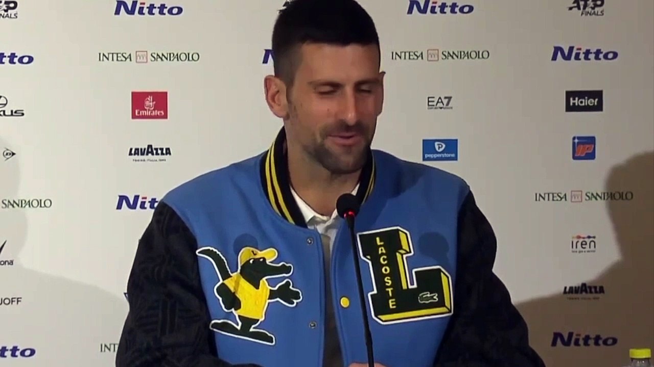 ATP Finals 2023 - Novak Djokovic laughs : "Coaching Holger Rune ? I'm not ready to stop playing"