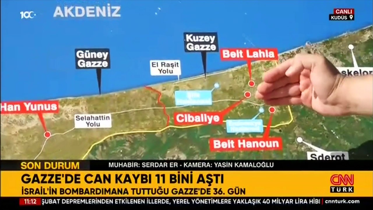İsrail'in Gazze saldırılarında 36. gün