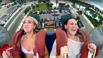 Girls Passing Out | Funny Slingshot Ride Compilation  #130