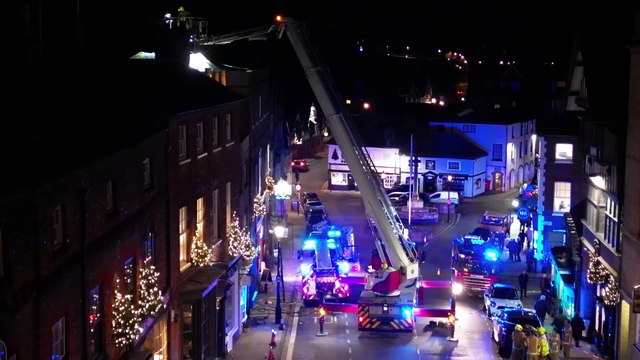 Firefighters tackle blaze at historic Arundel hotel