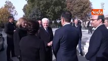 Il Presidente Mattarella visita la piazza del Registan, a Samarcanda, in Uzbekistan
