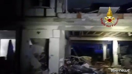 Crollata una palazzina che ospitava un centro d'accoglienza nel Viterbese
