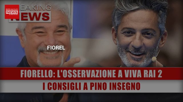 Fiorello, L'Osservazione A Viva Rai 2: I Consigli A Pino Insegno!