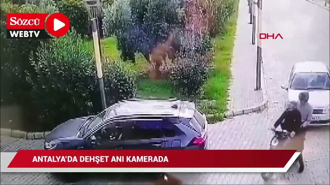 Antalya’da motosikletli gaspçıların korkunç ölümü… Dehşet anı kamerada