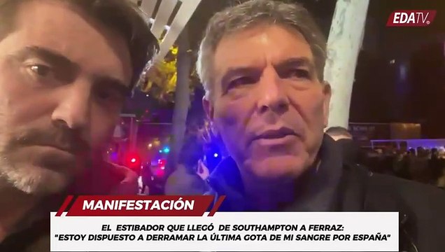 El estibador que llegó desde Inglaterra a Ferraz: Estoy dispuesto a derramar la última gota de mi sangre por España