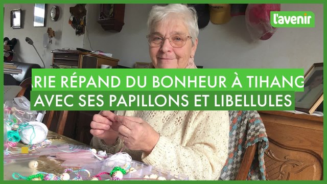 Marie répand du bonheur dans Tihange avec ses papillons et libellules