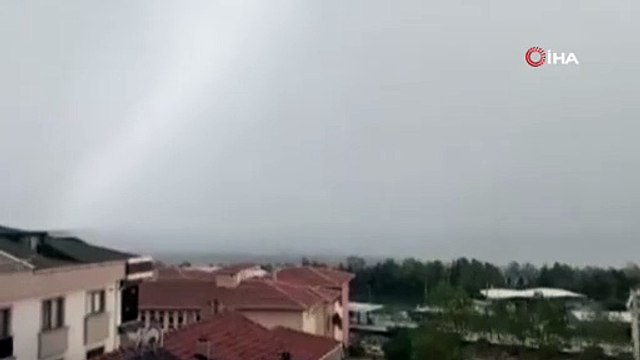 İstanbul'da hortum paniği! O anlar kamerada