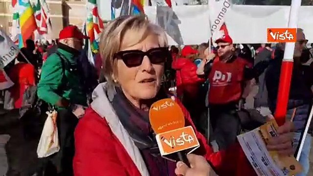 Manifestazione Pd, le voci dei partecipanti: Governo vada via il prima possibile