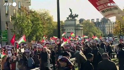 Marcia filo-palestinese a Londra, migliaia in piazza
