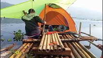 camp fishing ke-59 mancing dan bermalam di atas gubuk petani yang terendam_camp fishing Indonesia