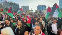 La manifestazione per la Palestina a Milano