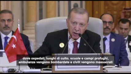 Medio Oriente, Erdogan:  "A Gaza una barbarie senza precedenti"