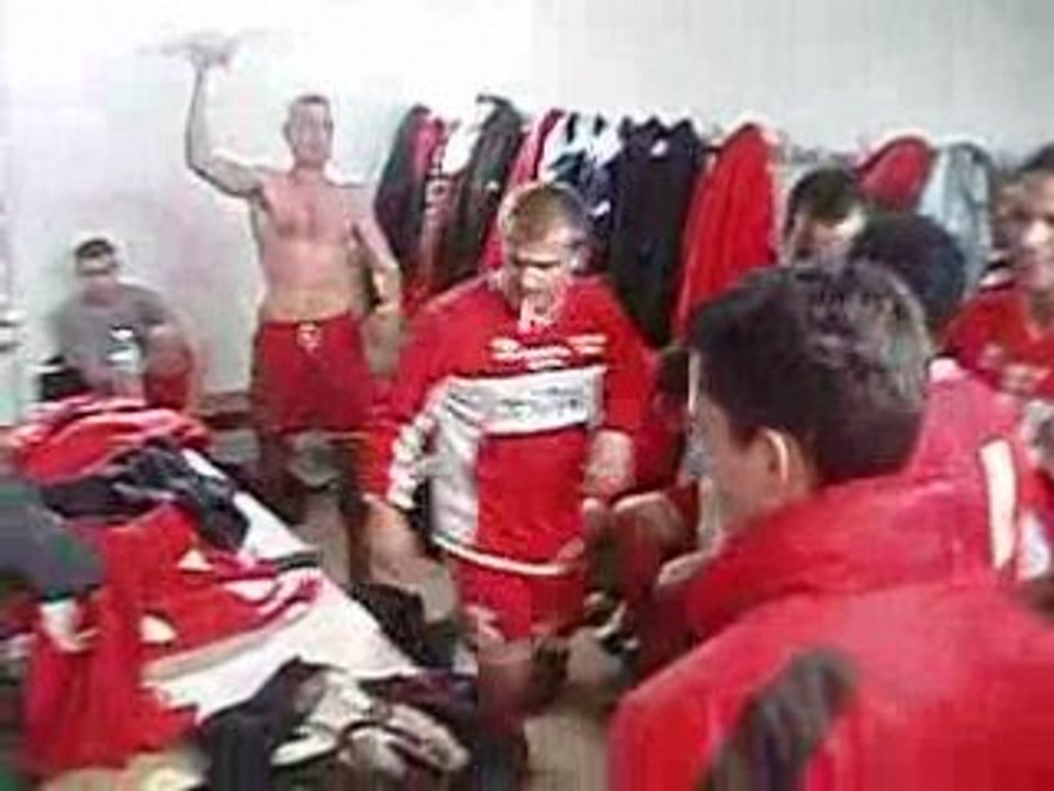 Ercheu Nesle  3 -1 contre NOGENT Joie dans le vestiaire