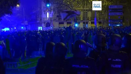Полиция разогнала демонстрантов в Мадриде