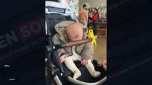 İlk defa limon yiyen bebeğin tepkisi kamerada