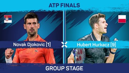 Novak Djokovic 7-6 (1), 4-6, 6-1 Hubert Hurkacz at the 2023 ATP Finals