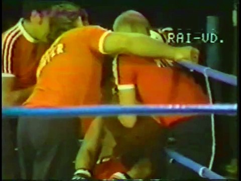 Alan Minter vs Angelo Jacopucci - boxing - European middleweight title