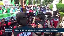 Buruh Jateng Segel Disnakertrans, Tuntut Kenaikan Upah 15 Persen