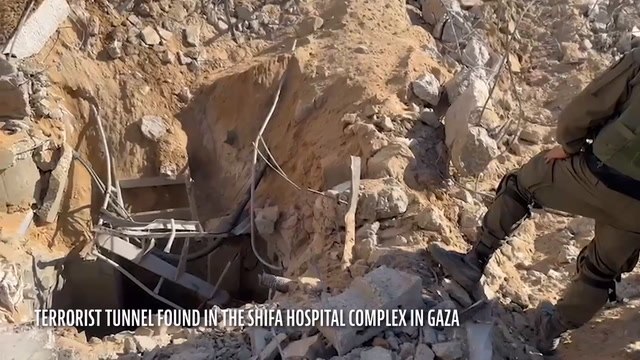The IDF have said Inside the Shifa Hospital complex, a Hamas terrorist tunnel was uncovered.