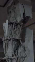 내부 철근 고스란히 드러나…고양시 아파트 주차장 기둥 파열