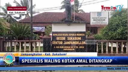 Spesialis Maling Kotak Amal di Jampangkulon Akhirnya dibekuk Pihak Kepolisian