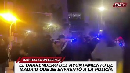 El barrendero del Ayuntamiento de Madrid que se enfrentó a la Policía: “Le meto el carro donde yo te diga”