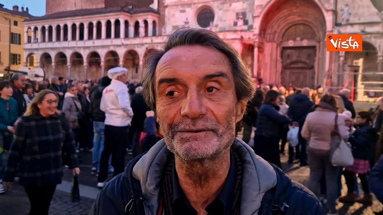 Attilio Fontana a Cremona: "Festa del torrone grande manifestazione per la Regione"