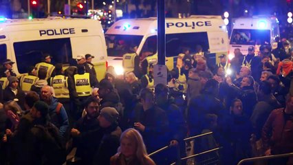 Rishi Sunak condemns 'unacceptable scenes' at London protest