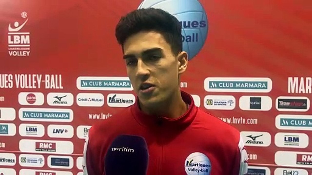 Matthieu Mouezi après la défaite de Martigues Volley contre Reims