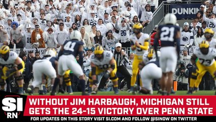 No. 3 Michigan Defeats No. 10 Penn State, Without Jim Harbaugh, To Stay Undefeated