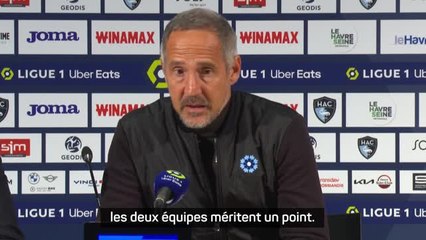 12e j. - Hütter : "Quand je regarde les 90 minutes, les deux équipes méritent un point"
