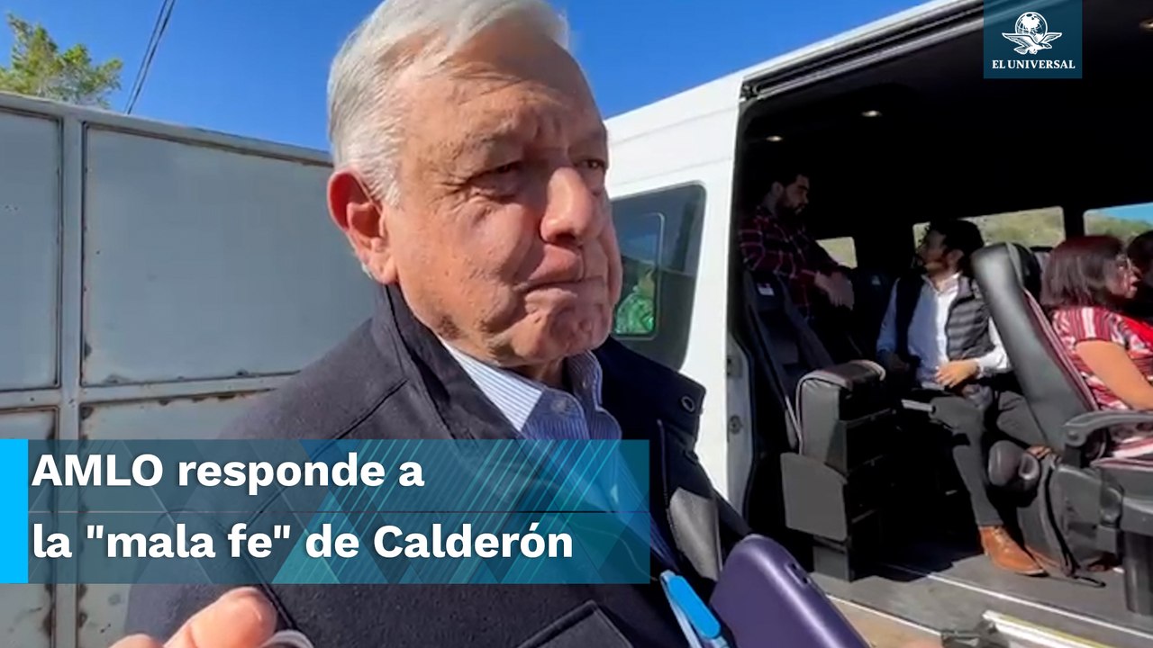 "Sheinbaum es un caramelo", responde AMLO a Felipe Calderón