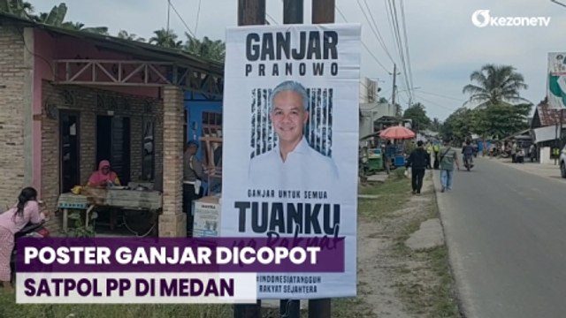 Respons Bacapres Perindo Ganjar Pranowo soal Posternya Dicopot Satpol PP