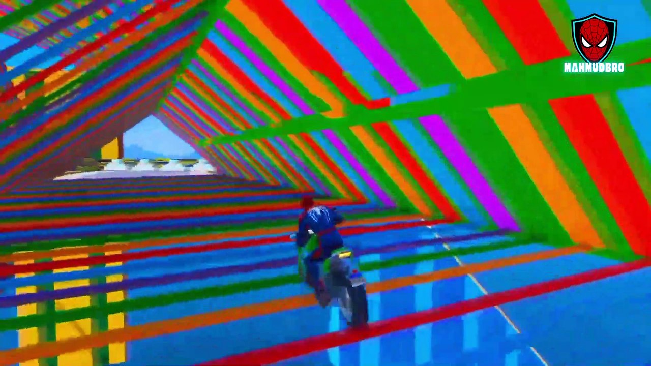 GTAV Stunt Superheroes Extreme Car Racing Challenge by SPIDERMAN vs AQUAMAN #9