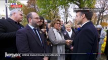 Regardez Emmanuel Macron, interpellé par l'arrière-petite-fille du Capitaine Dreyfus qui, qui justifie sa non participation à la marche contre l'antisémitisme : 