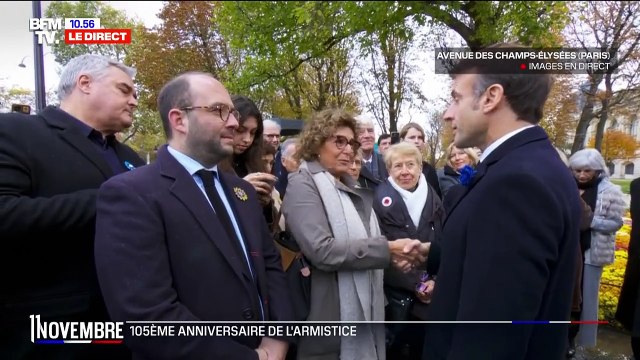 Regardez Emmanuel Macron, interpellé par l'arrière-petite-fille du Capitaine Dreyfus qui, qui justifie sa non participation à la marche contre l'antisémitisme : Je suis dans l'action