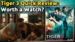 Tiger 3 Quick Review: A must-watch for Salman Khan and Katrina Kaif fans! Tiger 3 Review | FilmiBeat