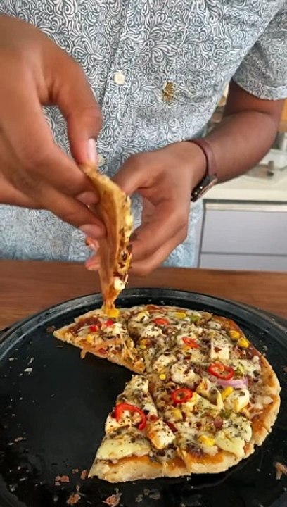 No Maida No Oven Healthy Pizza Recipe