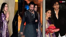 Sara Ali Khan without Her mother attends Kareena Kapoor's Diwali Party, Video goes Viral! FilmiBeat