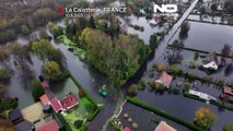 سيول وفيضانات تغمر بلدات في شمال فرنسا بعد هطول أمطار غزيرة