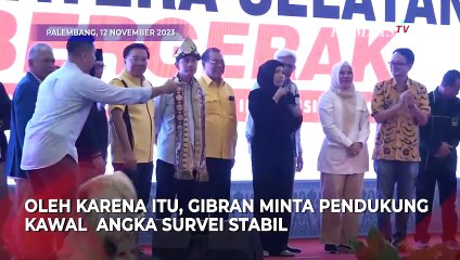 Di Depan Pendukung, Gibran Minta Kawal Angka Survei Agar Menang Satu Putaran