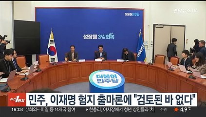 민주, 이재명 험지 출마론에 "검토된 바 없다"