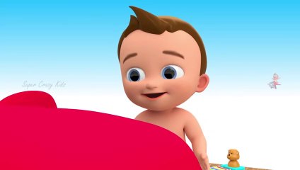 Baby Riding on Elephant Cartoon to Learn Colours With Animals - 3D Kids Toddler Videos