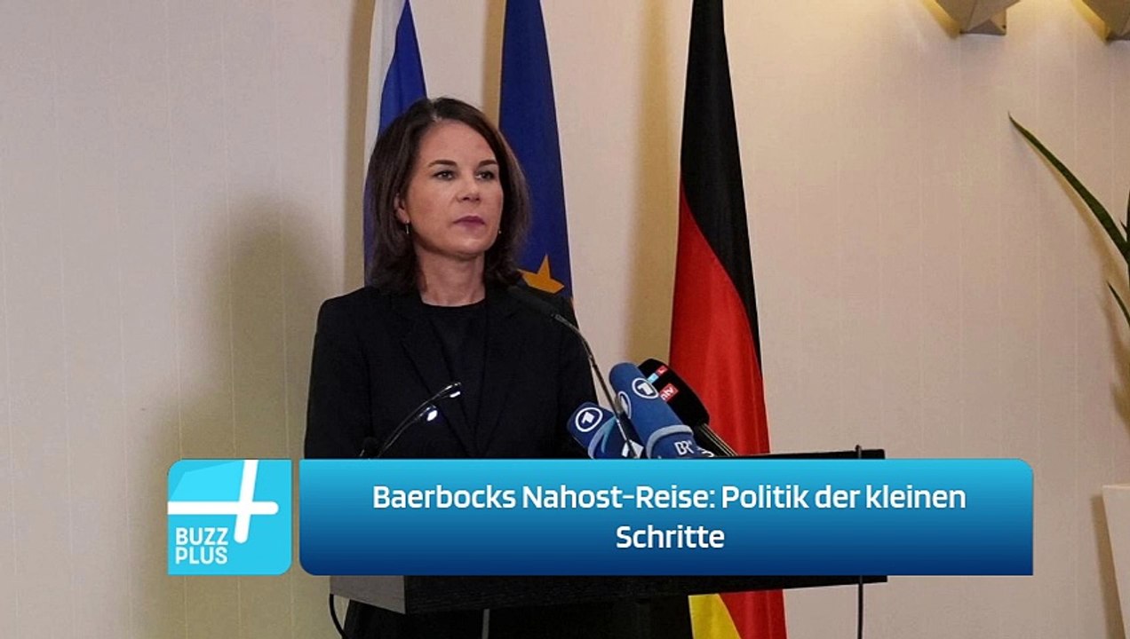 Baerbocks Nahost-Reise: Politik der kleinen Schritte